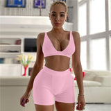 Women High Waist 2PCS/Set