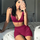 Women High Waist 2PCS/Set