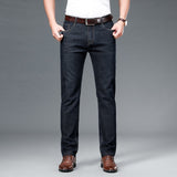 Men's Jeans Business 2021 New Brand Casual Fashion Classic Top Brand High Quality Trousers Slim Denim Overalls Pants Men Jeans