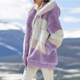 Winter Ladies Hooded Plush Jacket