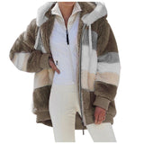 Winter Ladies Hooded Plush Jacket