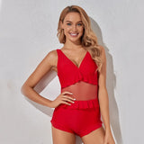 Miturn New Sexy 2021 Cut Out Solid Color Padded Women Swimwear One Piece Swimsuit Female Bather Bathing Suit