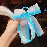 2021 New Girls Cute Cartoon Bow Butterfly Colorful Braid Headband Kids Ponytail Holder Rubber Bands Fashion Hair Accessories