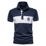 New Summer High Quality Men Polo Shirts Casual Business Social Short Sleeve Mens Shirts Stand Collar Embroidery Polo Shirt Men