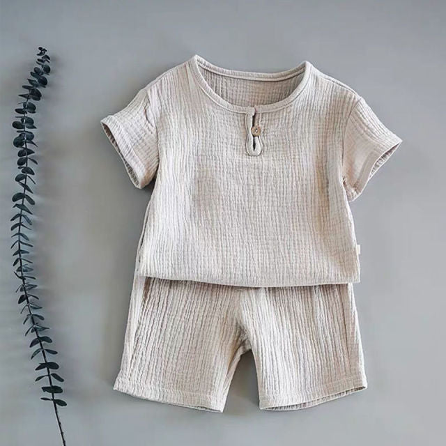 Children's clothing boys and girls baby short-sleeved summer suits pure cotton 2021 new children's tops summer T-shirts P4300
